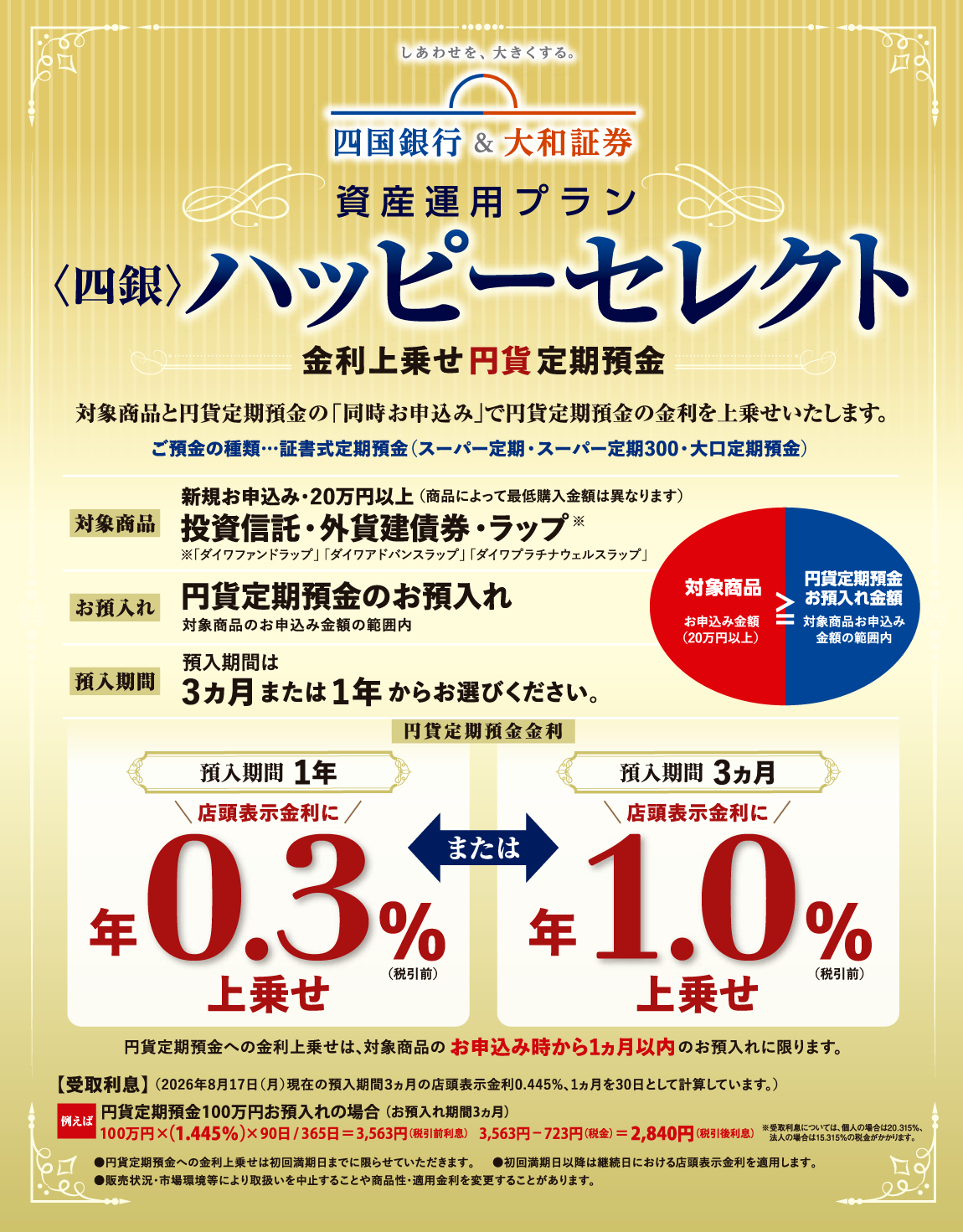 〈四銀〉ハッピーセレクト