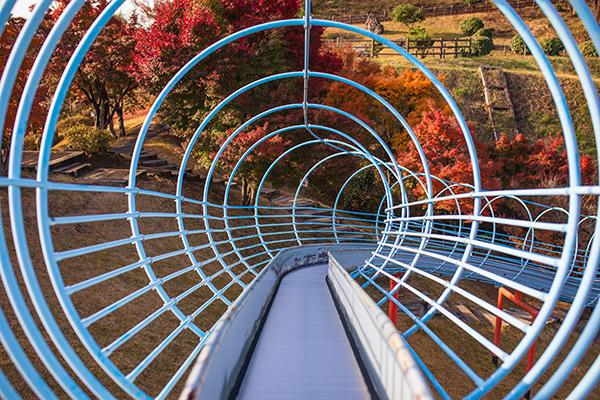 秦山公園（じんざんこうえん）　人気のふわふわドームも！香美市の自然あふれる公園