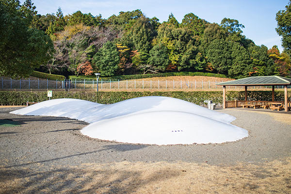 秦山公園（じんざんこうえん）　人気のふわふわドームも！香美市の自然あふれる公園